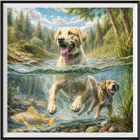 Dog 5d Diy Diamond Painting Kits UK Handwork Hobby FL3136