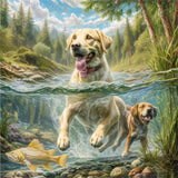 Dog 5d Diy Diamond Painting Kits UK Handwork Hobby FL3136