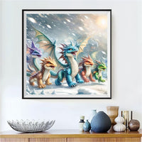 Dragon 5d Diy Diamond Painting Kits UK Handwork Hobby FL3210