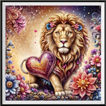 Lion 5d Diy Diamond Painting Kits UK Handwork Hobby FL3171