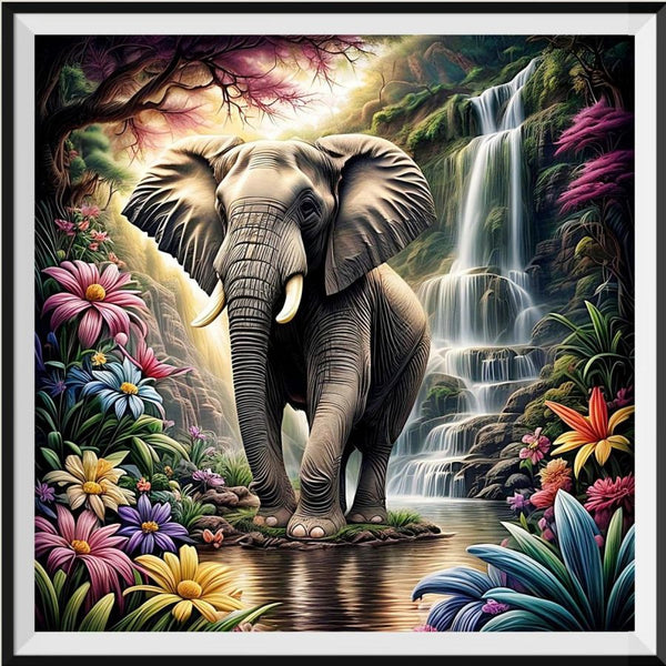 Elephant 5d Diy Diamond Painting Kits UK Handwork Hobby FL3296