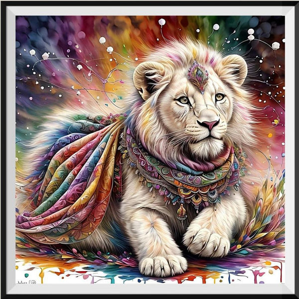 Lion 5d Diy Diamond Painting Kits UK Handwork Hobby FL3173