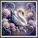 Swan 5d Diy Diamond Painting Kits UK Handwork Hobby FL3045