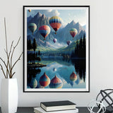 Hot Air Balloon 5d Diy Diamond Painting Kits UK Handwork Hobby FL3689