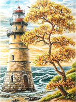 Lighthouse 5d Diy Diamond Painting Kits UK Handwork Hobby FL2306