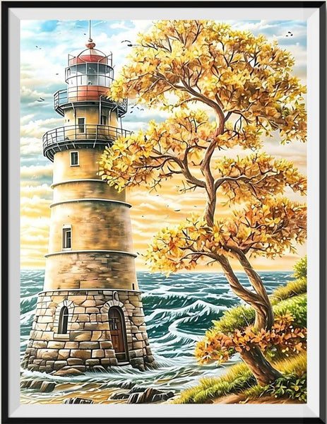 Lighthouse 5d Diy Diamond Painting Kits UK Handwork Hobby FL2306