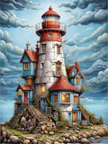 Lighthouse 5d Diy Diamond Painting Kits UK Handwork Hobby FL2307