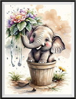 Elephant 5d Diy Diamond Painting Kits UK Handwork Hobby FL2298