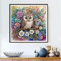 Owl 5d Diy Diamond Painting Kits UK Handwork Hobby FL2092