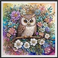 Owl 5d Diy Diamond Painting Kits UK Handwork Hobby FL2092