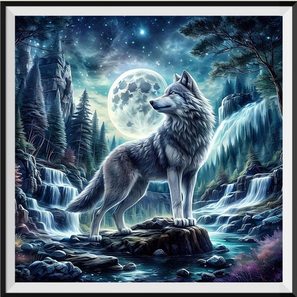 Wolf 5d Diy Diamond Painting Kits UK Handwork Hobby FL2008