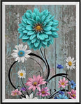 Flower 5d Diy Diamond Painting Kits UK Handwork Hobby FL2138