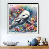 Dolphin 5d Diy Diamond Painting Kits UK Handwork Hobby FL3289