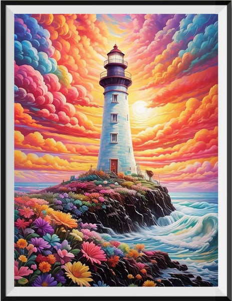 Lighthouse 5d Diy Diamond Painting Kits UK Handwork Hobby FL2195