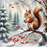 Squirrel 5d Diy Diamond Painting Kits UK Handwork Hobby FL3330