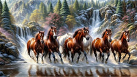 Horse 5d Diy Diamond Painting Kits UK Handwork Hobby FL4852