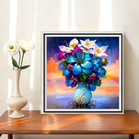 Flower 5d Diy Diamond Painting Kits UK Handwork Hobby FL9562