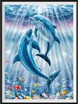 Dolphin 5d Diy Diamond Painting Kits UK Handwork Hobby FL3556