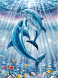 Dolphin 5d Diy Diamond Painting Kits UK Handwork Hobby FL3556