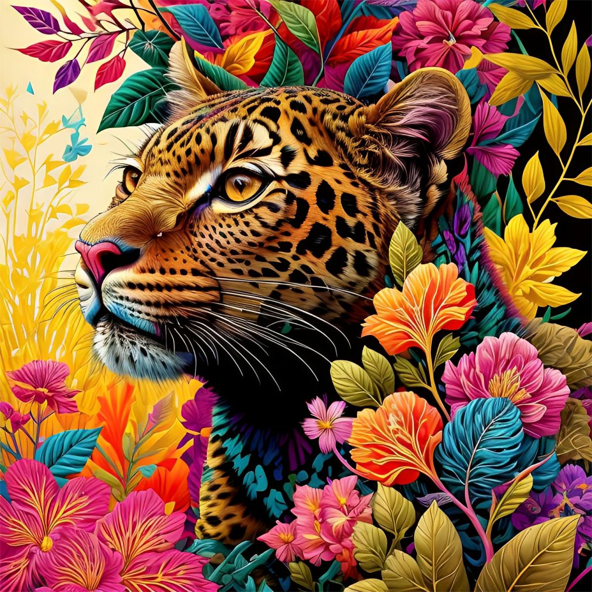 Leopard 5d Diy Diamond Painting Kits UK Handwork Hobby FL3316 ...