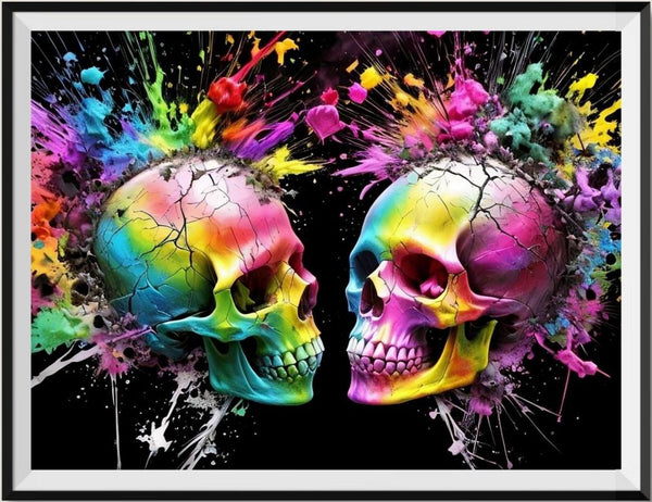 Skull 5d Diy Diamond Painting Kits UK Handwork Hobby FL2406