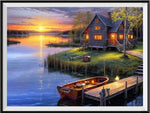 Village 5d Diy Diamond Painting Kits UK Handwork Hobby FL4641