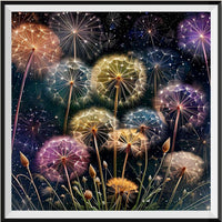 Dandelion 5d Diy Diamond Painting Kits UK Handwork Hobby FL3019