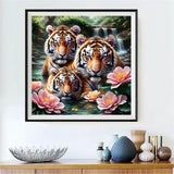 Tiger 5d Diy Diamond Painting Kits UK Handwork Hobby FL8003