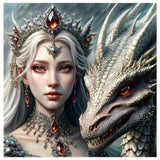 Human And Animal Dragon 5d Diy Diamond Painting Kits UK Handwork Hobby FL4244