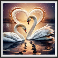 Swan 5d Diy Diamond Painting Kits UK Handwork Hobby FL3044