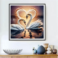 Swan 5d Diy Diamond Painting Kits UK Handwork Hobby FL3044