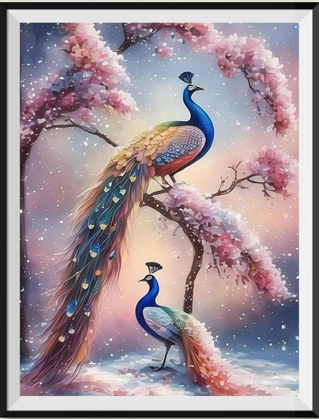 Peacock 5d Diy Diamond Painting Kits UK Handwork Hobby FL8636