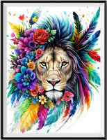 Lion 5d Diy Diamond Painting Kits UK Handwork Hobby FL4438