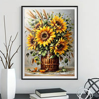 Sunflower 5d Diy Diamond Painting Kits UK Handwork Hobby FL4090