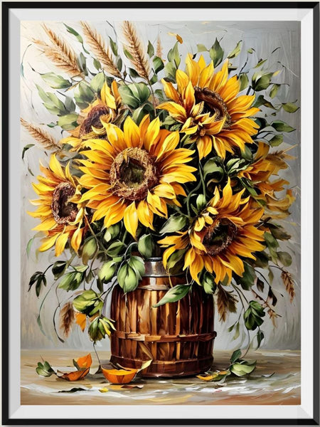 Sunflower 5d Diy Diamond Painting Kits UK Handwork Hobby FL4090