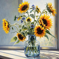 Sunflower 5d Diy Diamond Painting Kits UK Handwork Hobby FL2020