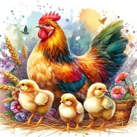 Chicken 5d Diy Diamond Painting Kits UK Handwork Hobby FL5453