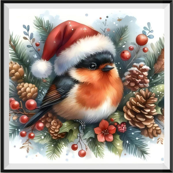 Christmas Bird 5d Diy Diamond Painting Kits UK Handwork Hobby FL8865