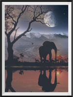 Elephant 5d Diy Diamond Painting Kits UK Handwork Hobby DE487655990