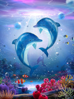 Dolphin 5d Diy Diamond Painting Kits UK Handwork Hobby DS180109938