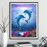 Dolphin 5d Diy Diamond Painting Kits UK Handwork Hobby DS180109938