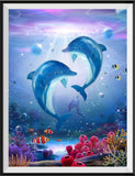 Dolphin 5d Diy Diamond Painting Kits UK Handwork Hobby DS180109938