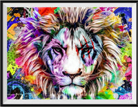 Lion 5d Diy Diamond Painting Kits UK Handwork Hobby DS210235744