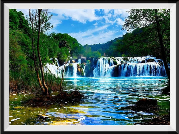 Waterfall 5d Diy Diamond Painting Kits UK Handwork Hobby DS41755355