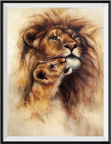 Lion 5d Diy Diamond Painting Kits UK Handwork Hobby DS50221112