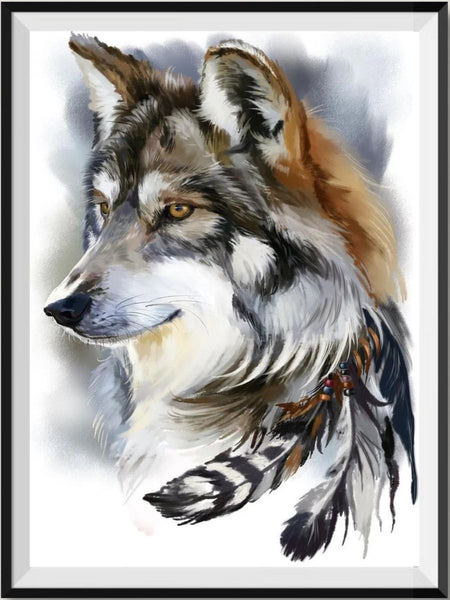 Wolf 5d Diy Diamond Painting Kits UK Handwork Hobby DS86500719