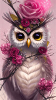 Owl 5d Diy Diamond Painting Kits UK Handwork Hobby FL5008