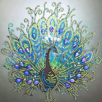 Special Shape Peacock 5d Diy Diamond Painting Kits UK HD90107