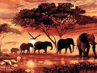 Elephant 5d Diy Diamond Painting Kits UK Handwork Hobby QB5385