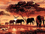 Elephant 5d Diy Diamond Painting Kits UK Handwork Hobby QB5385